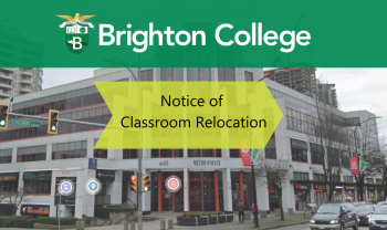 Notice of Classroom relocation